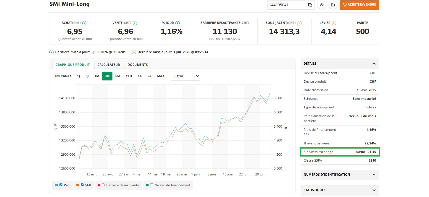 Screenshot product details page